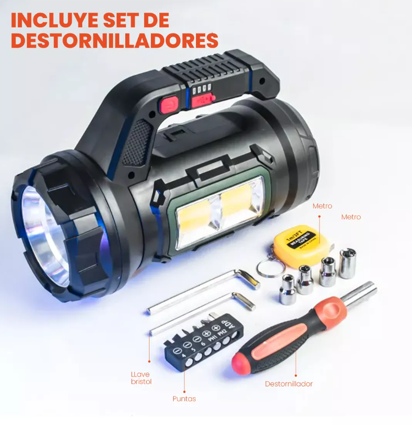 Miniatura 3 de Linterna Led+Kit Herramientas